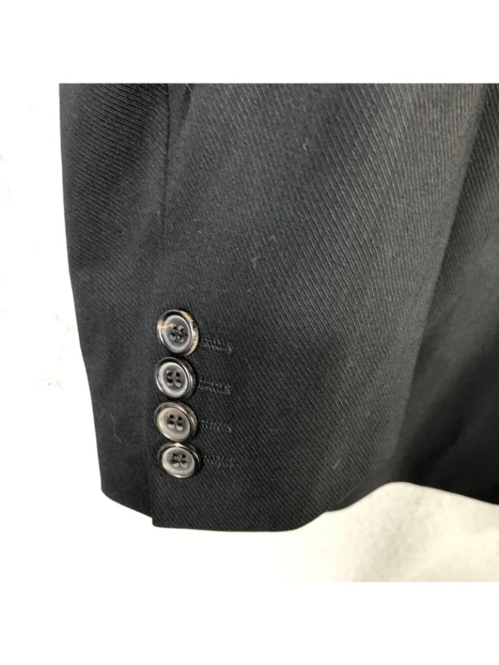 Hugo Boss Blazer Mens 44R Black Virgin Wool Suit Jacket 3 Button USA Business